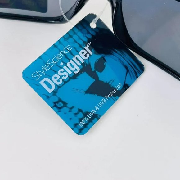 SG00446 Style Science Designer 100% UVA-UVB Protection Black Sunglasses for men - Picture 4 of 7